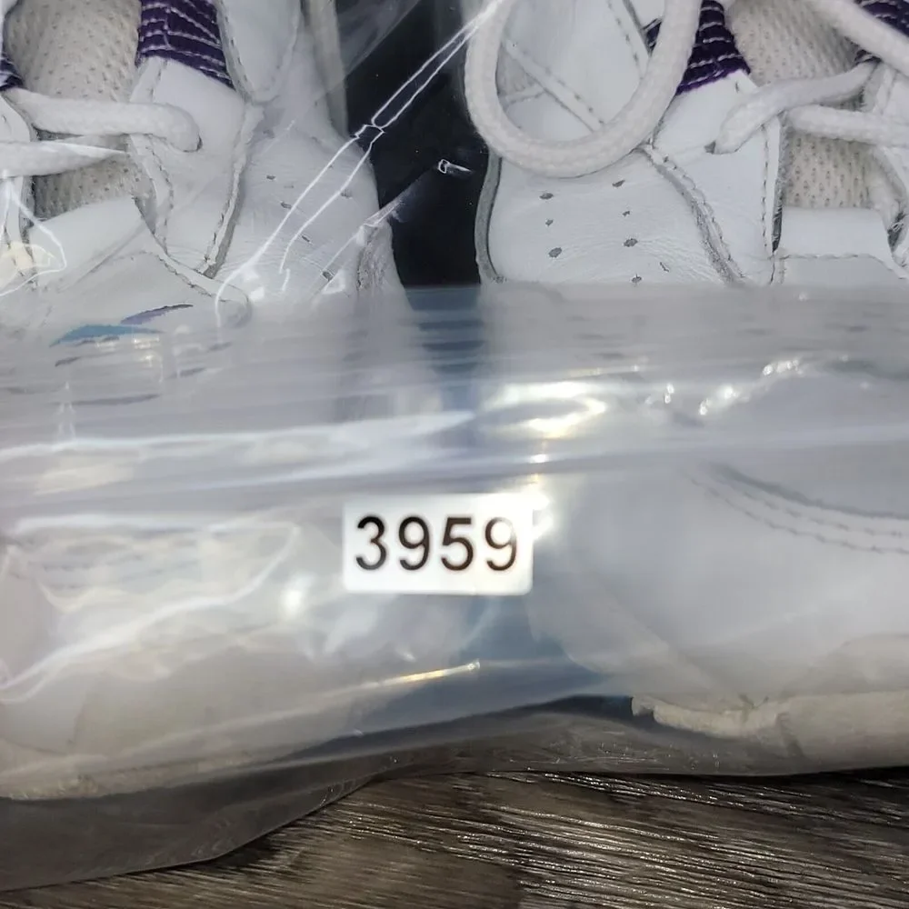 Reebok Walk DMX Sneakers Womens size 7 WhiteBlue Leather Athletic Shoes RA612PYE
